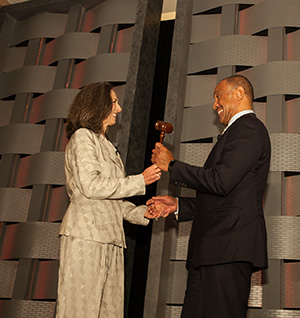 D.C. Court of Appeals Chief Judge Anna Blackburne-Rigsby and Charles R. Lowery Jr.