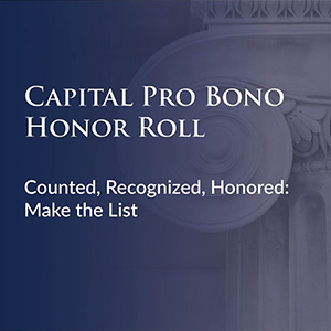 Capital Pro Bono Honor Roll