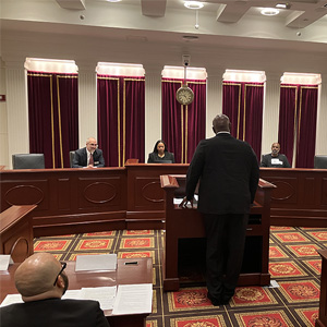 Participants of the MORCA-Georgetown Paralegal Program took part in a moot court competition