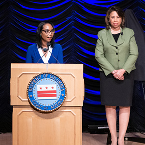 Chief Judge Anna Blackburne-Rigsby and Superior Court Chief Judge Anita Josey-Herring