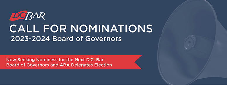 Call for Nominations - 2023-2024 Board of Governors