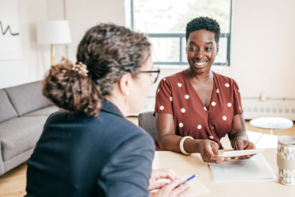 professional women in a work setting